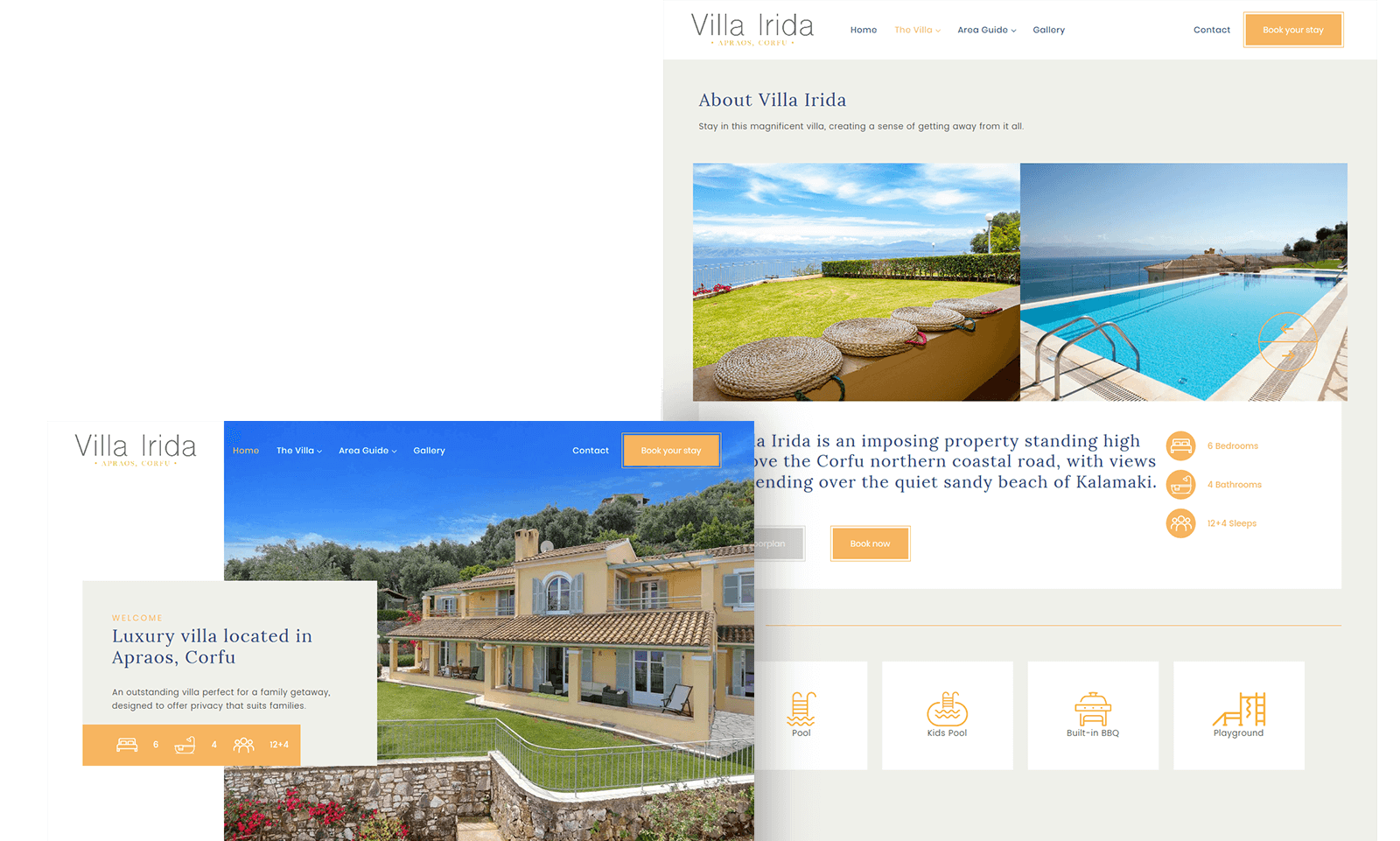 Villa Irida website | go Creations